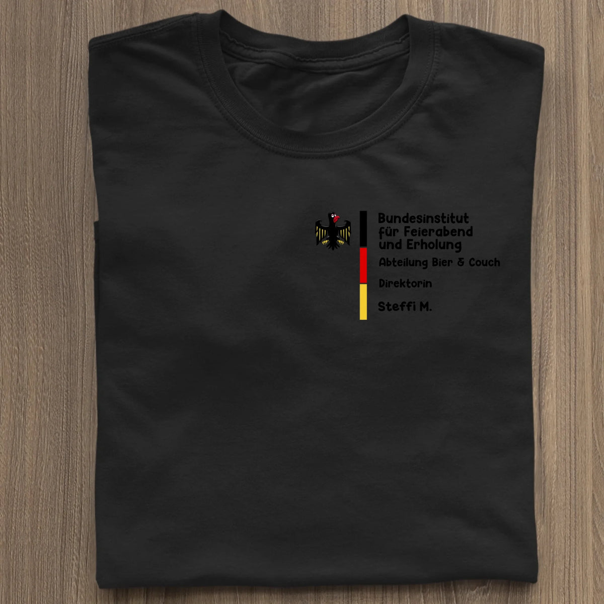 Bundesinstitut für Feierabend und Erholung - Organic Women's Shirt (personalisierbar) Serena T-Shirt ST ST Black