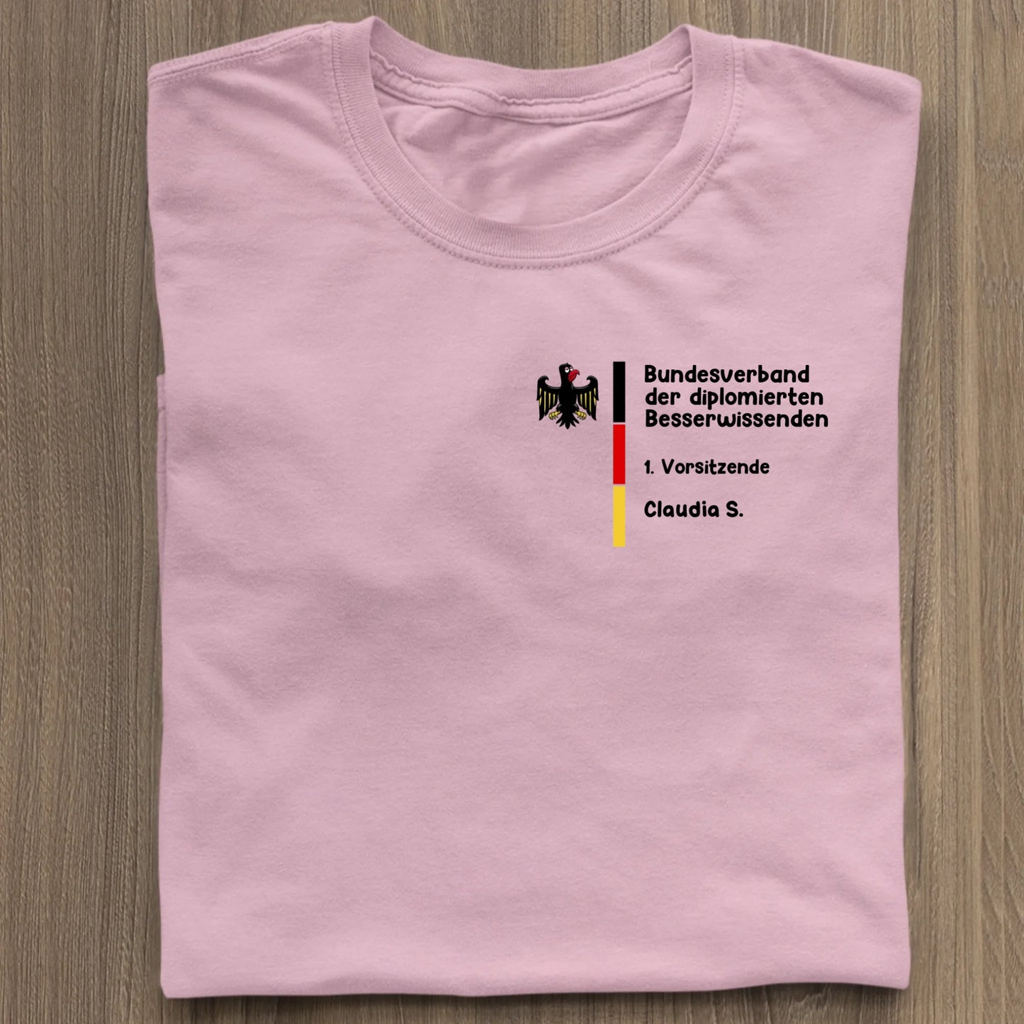Bundesverband der diplomierten Besserwisser - Organic Women's Shirt (personalisierbar) Serena T-Shirt ST ST Cotton-Pink