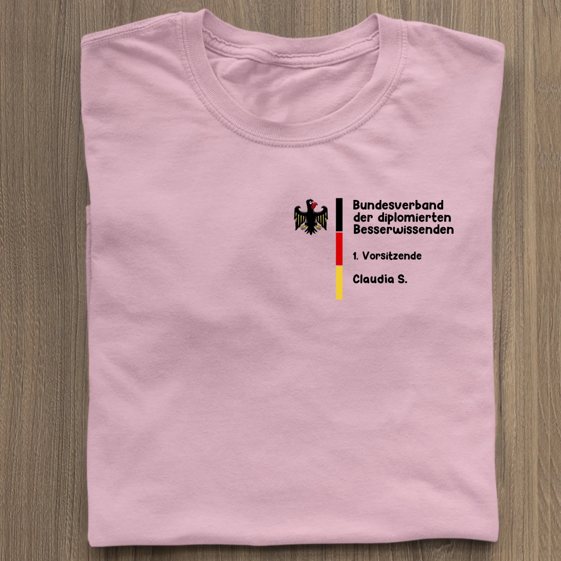 Bundesverband der diplomierten Besserwisser - Organic Women's Shirt (personalisierbar) Serena T-Shirt ST ST Cotton-Pink