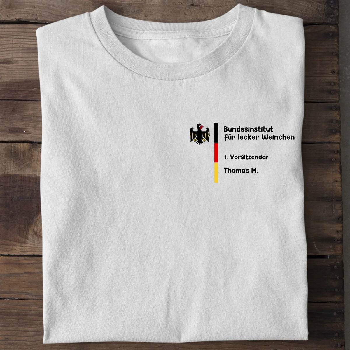Bundesinstitut für lecker Weinchen - Organic Men's Shirt (personalisierbar) Crafter T-Shirt ST ST White