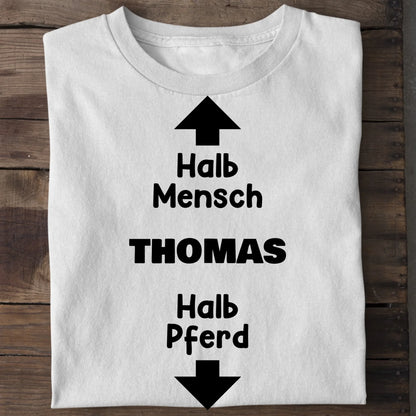 Halb Mensch, halb Pferd - Organic Men's Shirt (personalisierbar) Crafter T-Shirt ST ST White