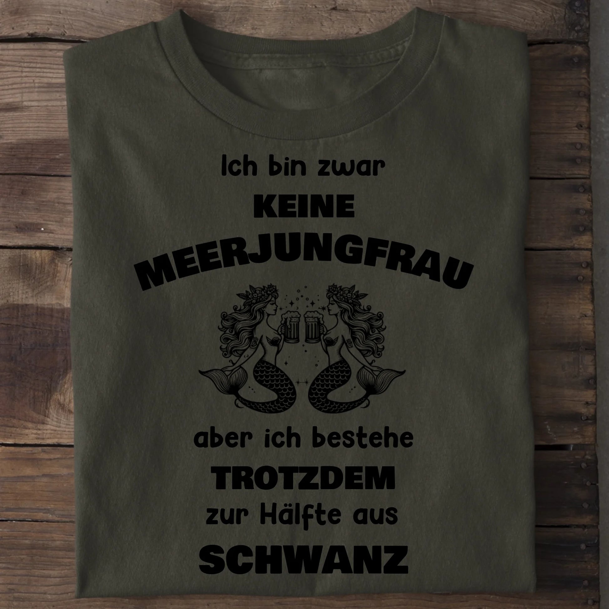 Keine Meerjungfrau - Organic Men's Shirt (personalisierbar) Crafter T-Shirt ST ST Khaki