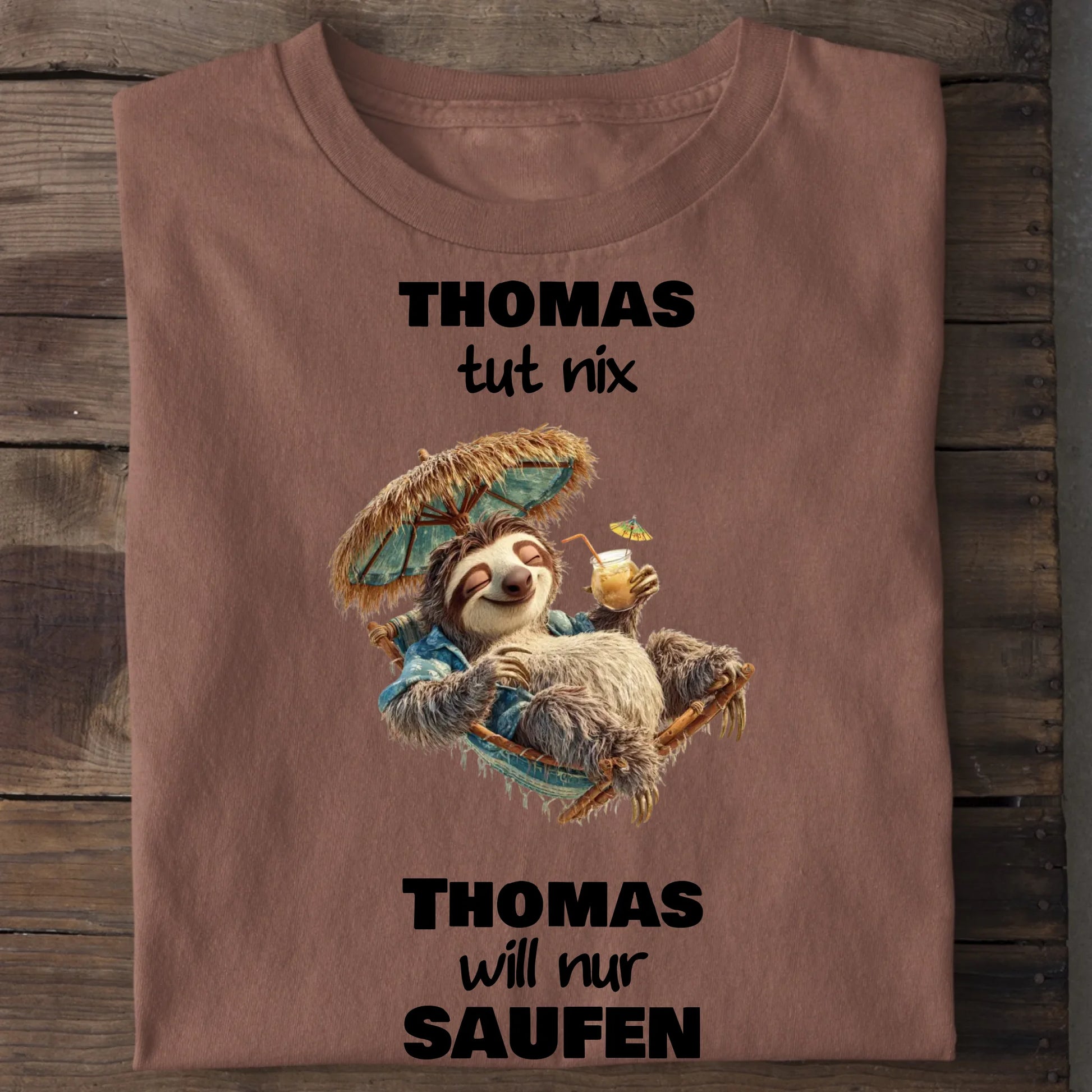 Nur saufen - Organic Men's Shirt (personalisierbar) Crafter T-Shirt ST ST Heritage-Brown