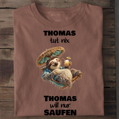 Nur saufen - Organic Men's Shirt (personalisierbar) Crafter T-Shirt ST ST Heritage-Brown