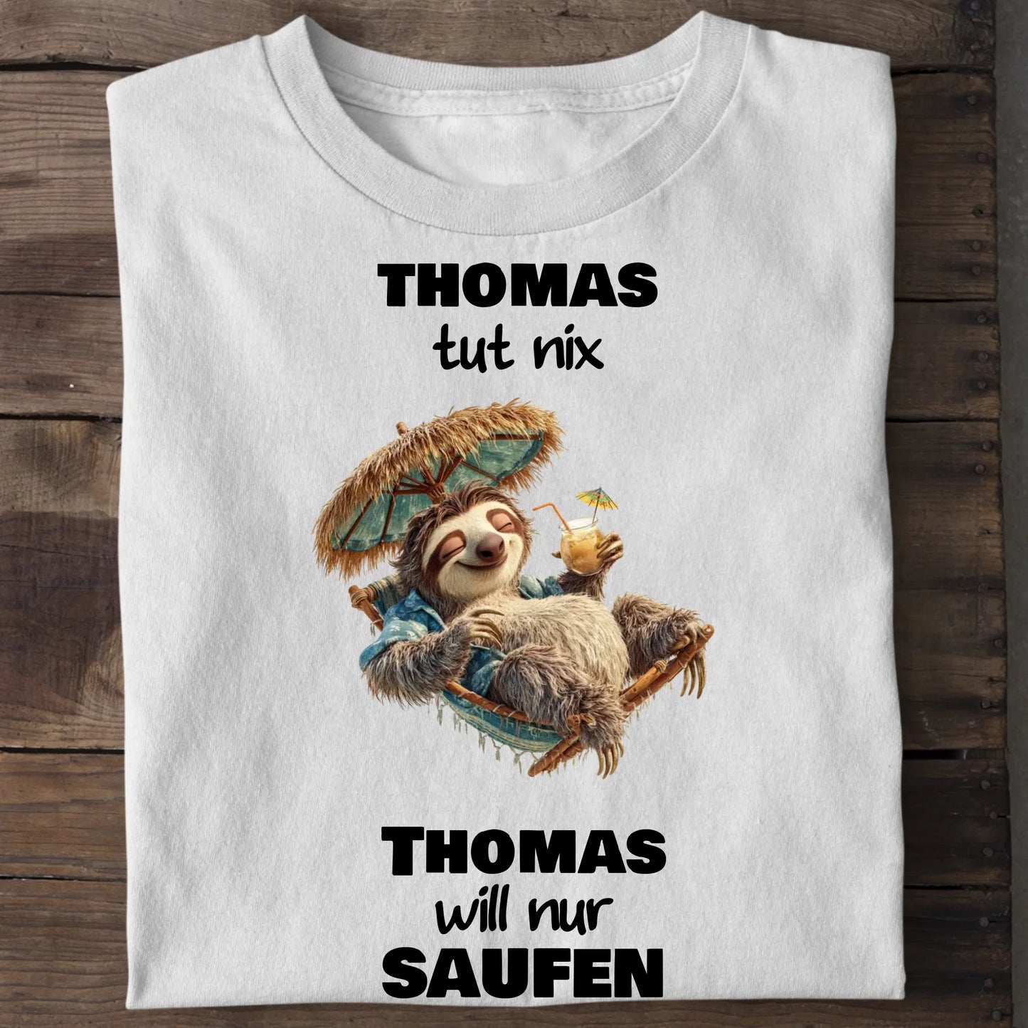 Nur saufen - Organic Men's Shirt (personalisierbar)