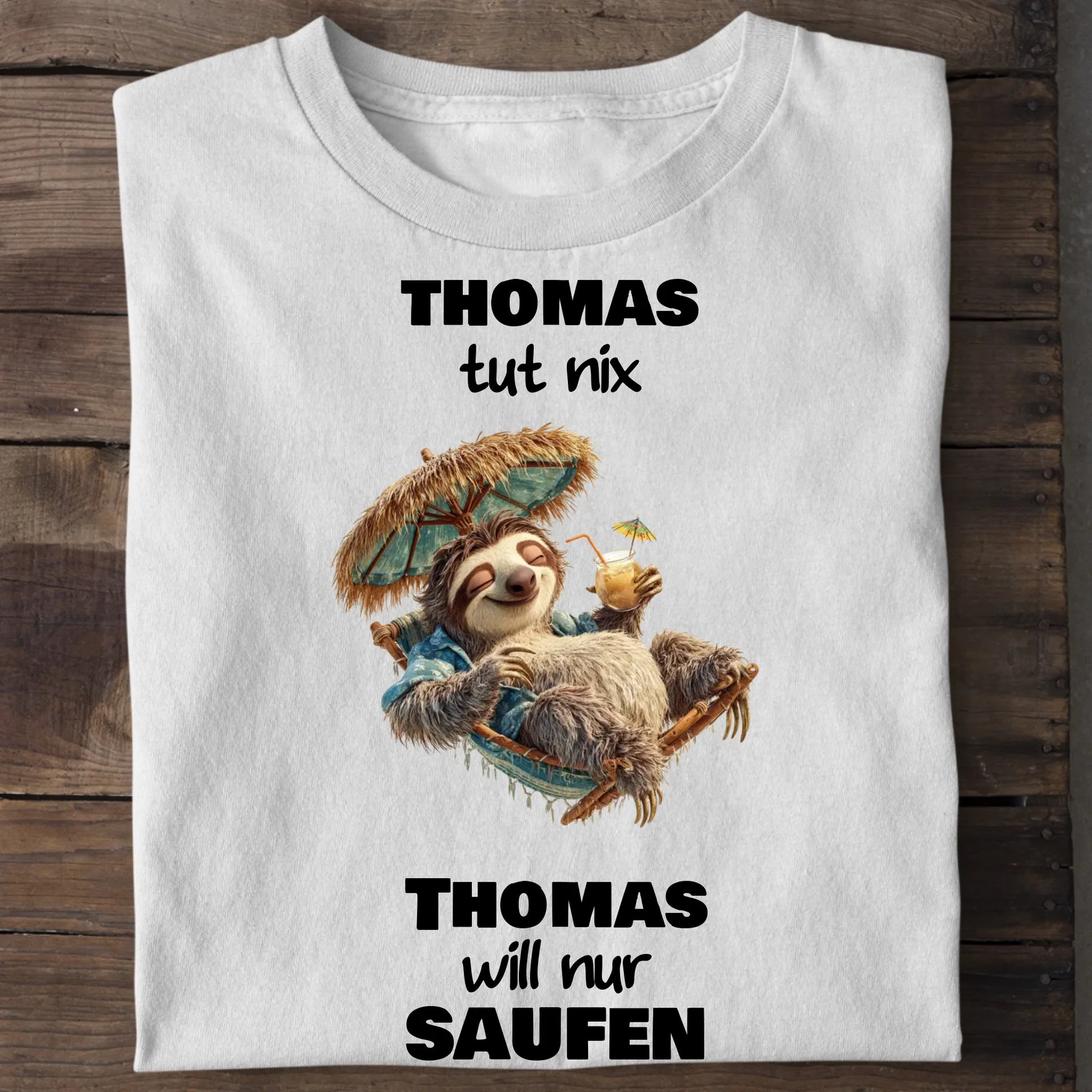 Nur saufen - Organic Men's Shirt (personalisierbar)