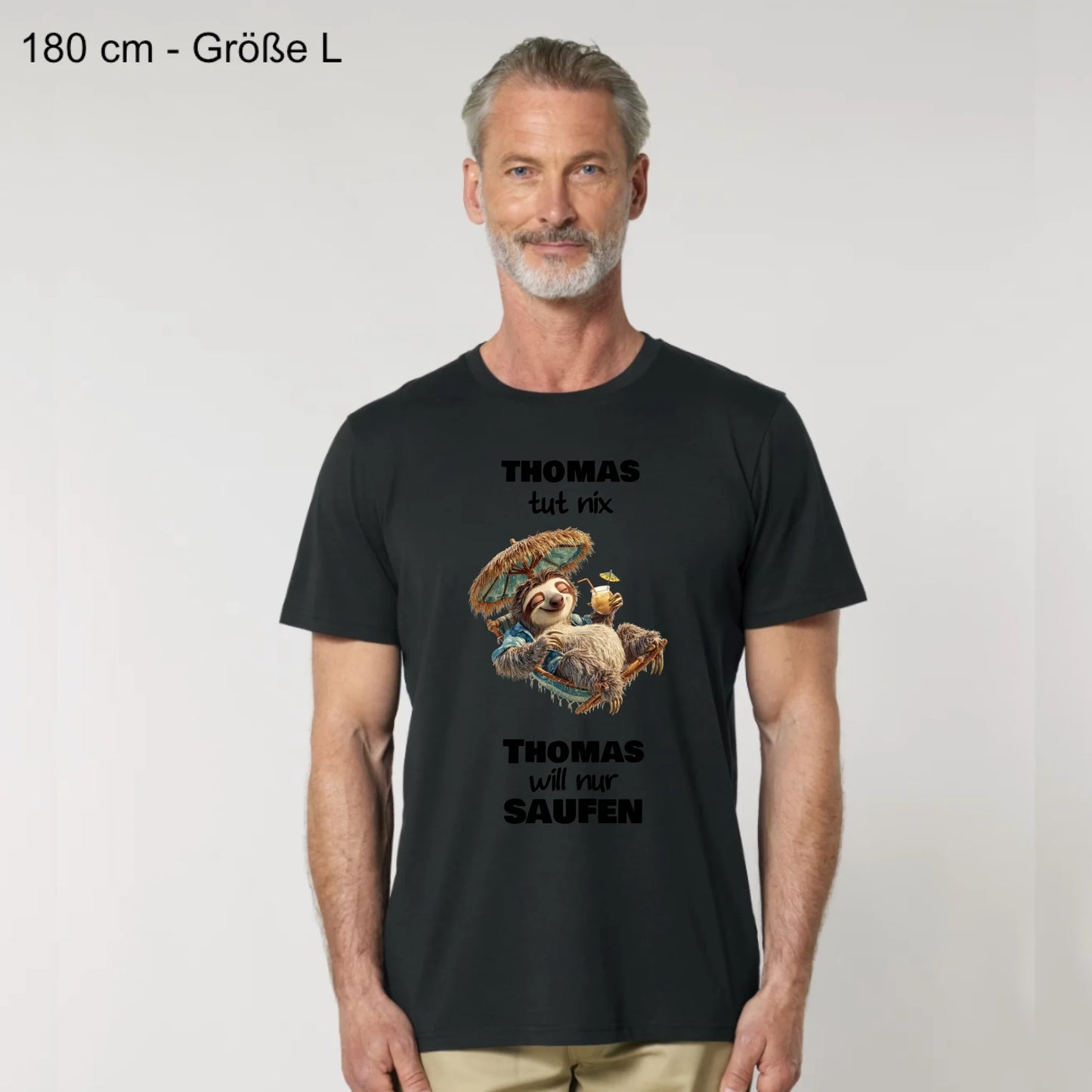 Nur saufen - Organic Men's Shirt (personalisierbar)