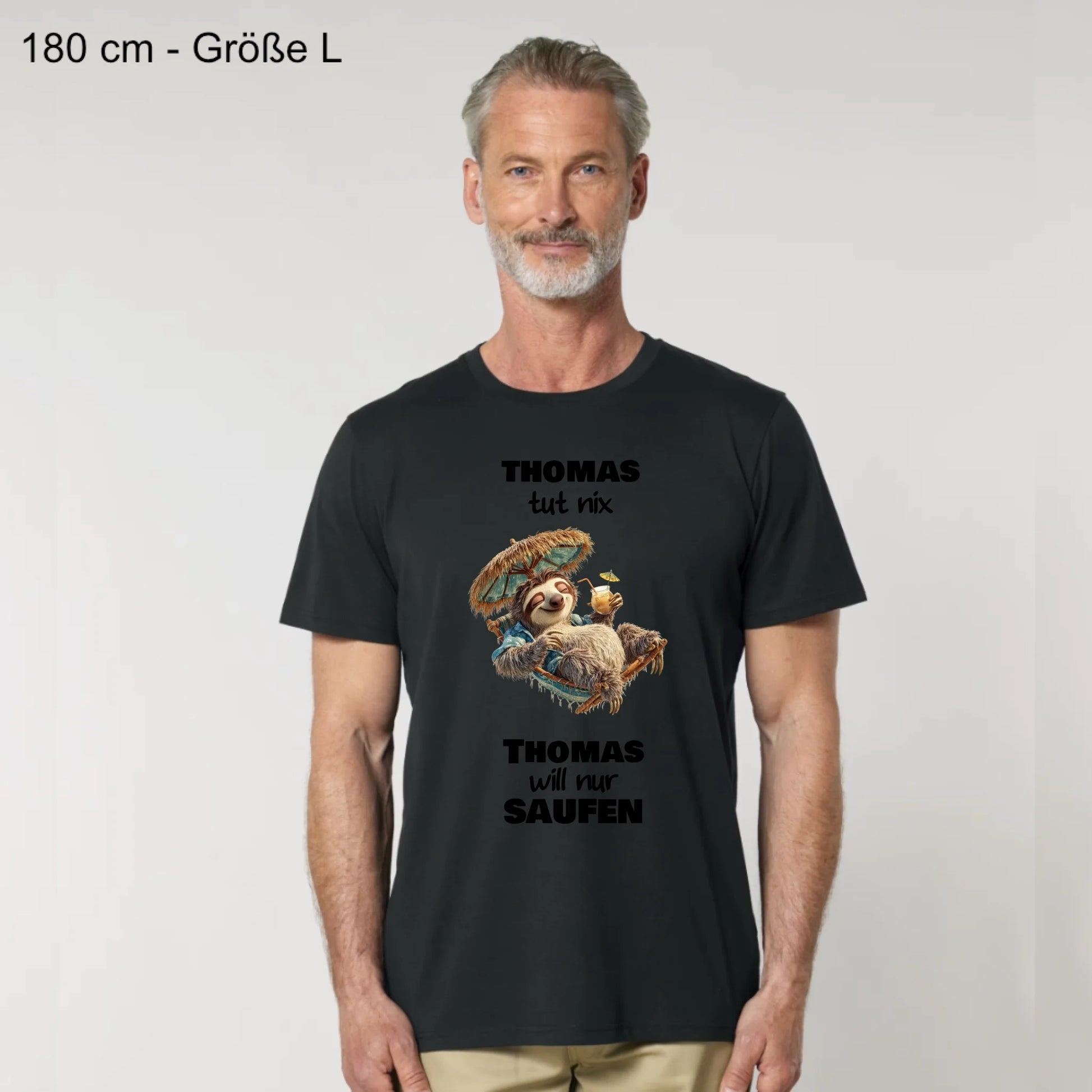 Nur saufen - Organic Men's Shirt (personalisierbar)
