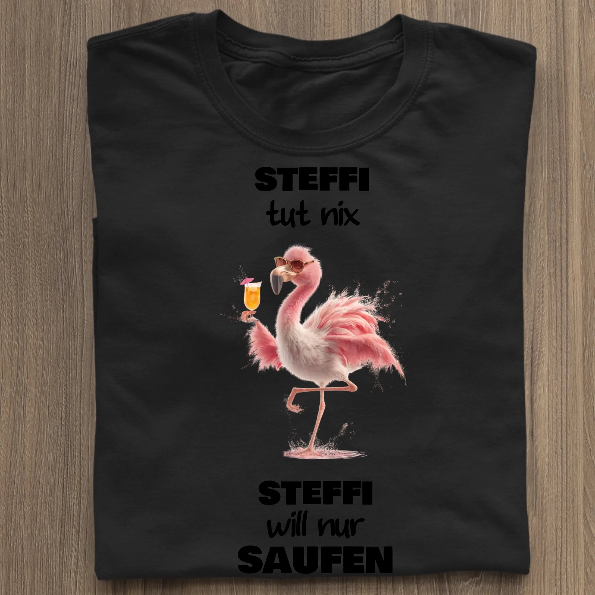 Nur saufen - Organic Women's Shirt (personalisierbar) Serena T-Shirt ST ST Black