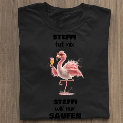 Nur saufen - Organic Women's Shirt (personalisierbar) Serena T-Shirt ST ST Black