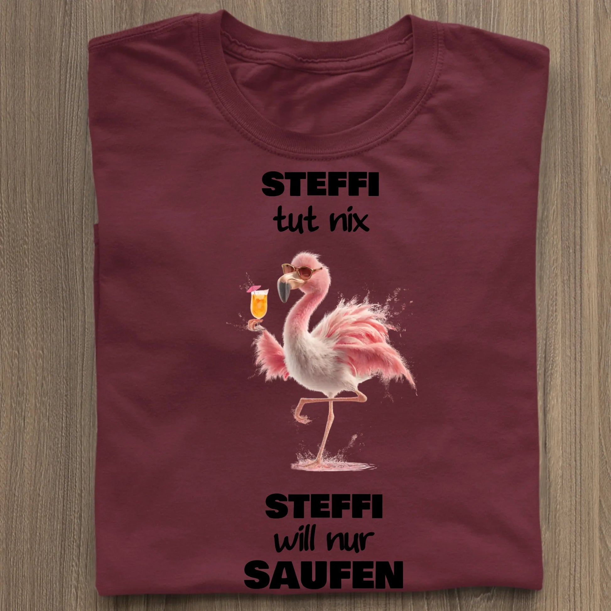 Nur saufen - Organic Women's Shirt (personalisierbar) Serena T-Shirt ST ST Burgundy