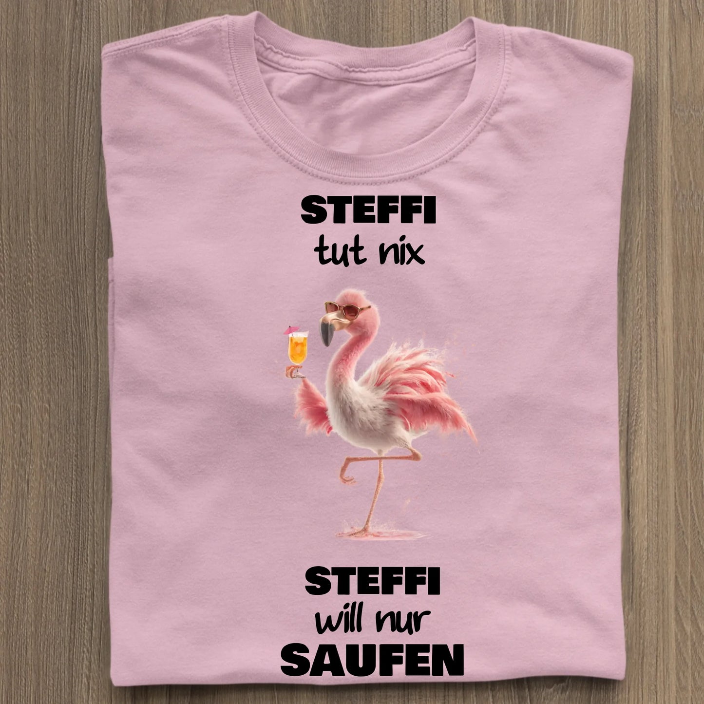 Nur saufen - Organic Women's Shirt (personalisierbar) Serena T-Shirt ST ST Cotton-Pink
