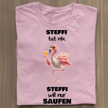 Nur saufen - Organic Women's Shirt (personalisierbar) Serena T-Shirt ST ST Cotton-Pink