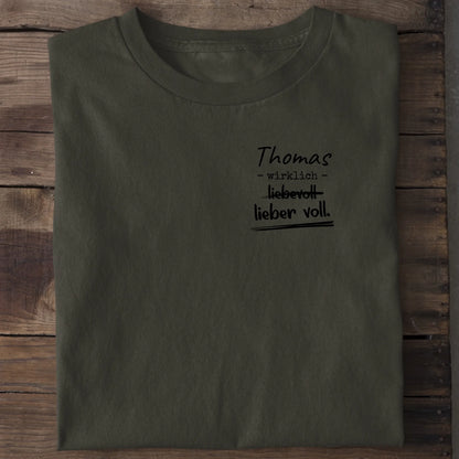 Lieber voll - Organic Men's Shirt (personalisierbar) Crafter T-Shirt ST ST Khaki