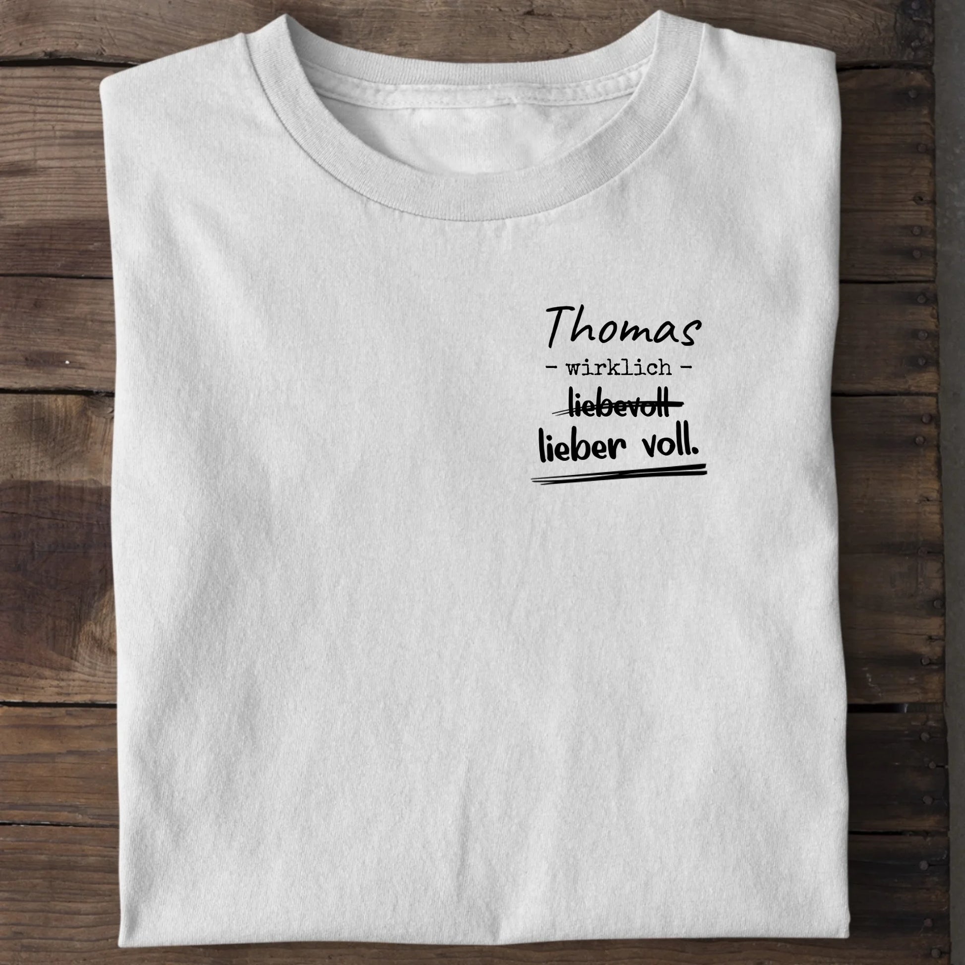 Lieber voll - Organic Men's Shirt (personalisierbar)