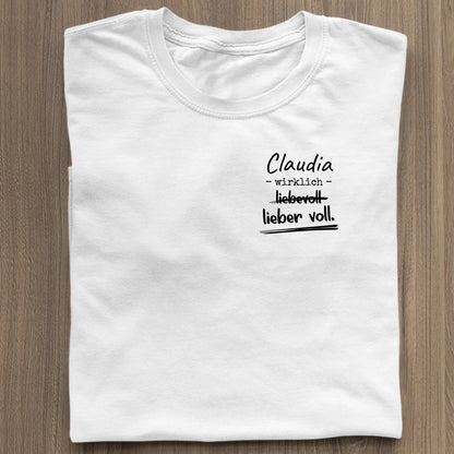 Lieber voll - Organic Women's Shirt (personalisierbar) Serena T-Shirt ST ST White