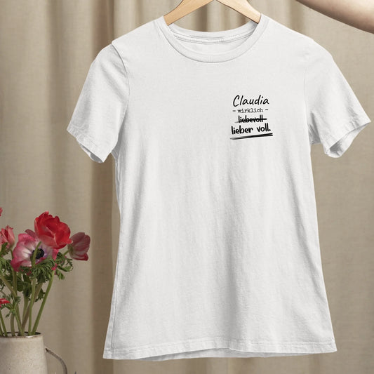 Lieber voll - Organic Women's Shirt (personalisierbar)