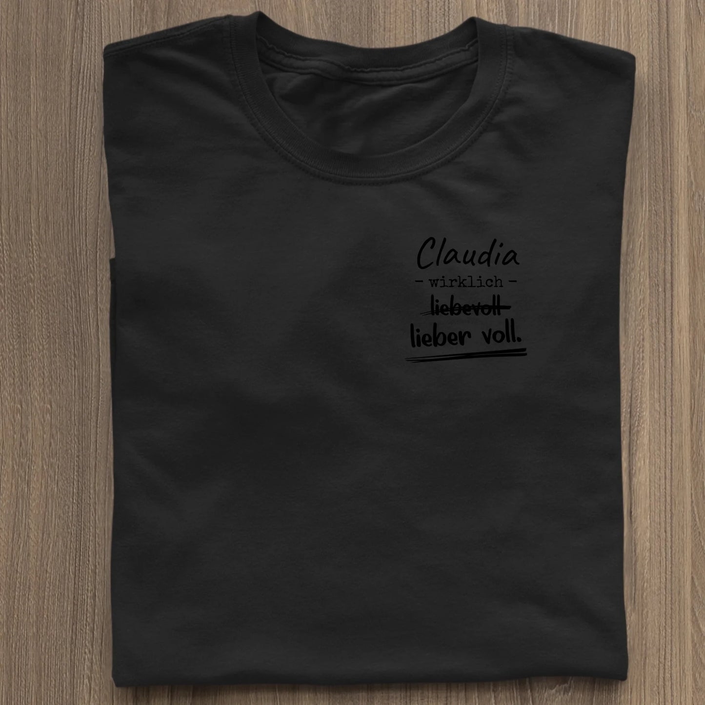 Lieber voll - Organic Women's Shirt (personalisierbar) Serena T-Shirt ST ST Black