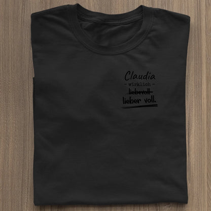Lieber voll - Organic Women's Shirt (personalisierbar) Serena T-Shirt ST ST Black