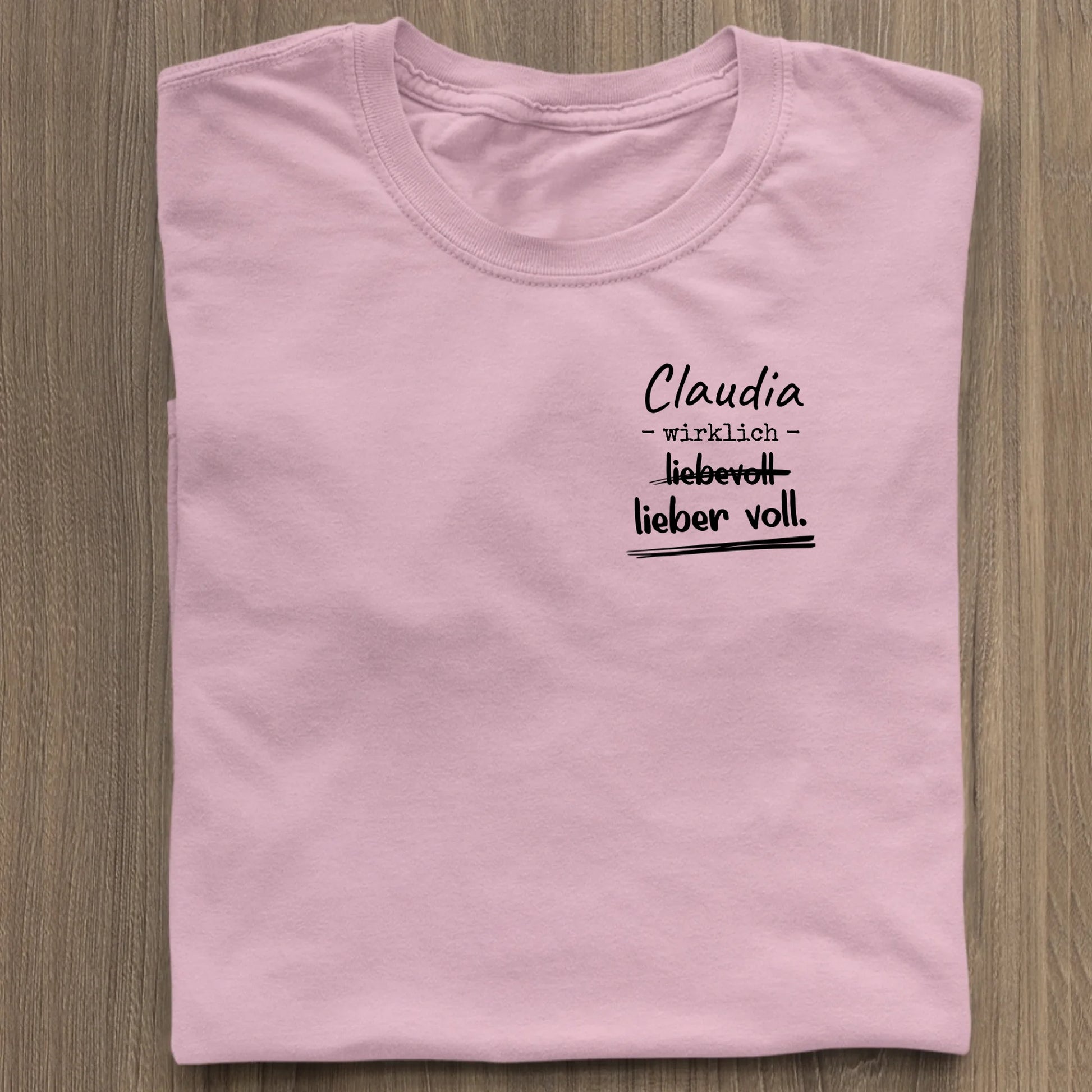 Lieber voll - Organic Women's Shirt (personalisierbar) Serena T-Shirt ST ST Cotton-Pink