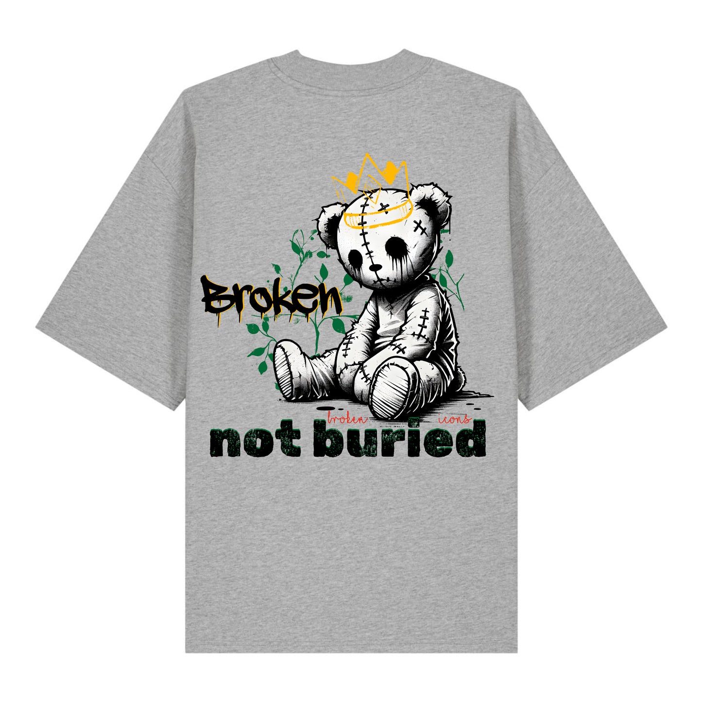 Broken - Organic Heavy Oversized Unisex Shirt Heather Grey