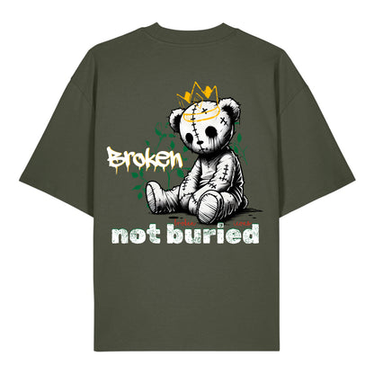 Broken - Organic Heavy Oversized Unisex Shirt Khaki