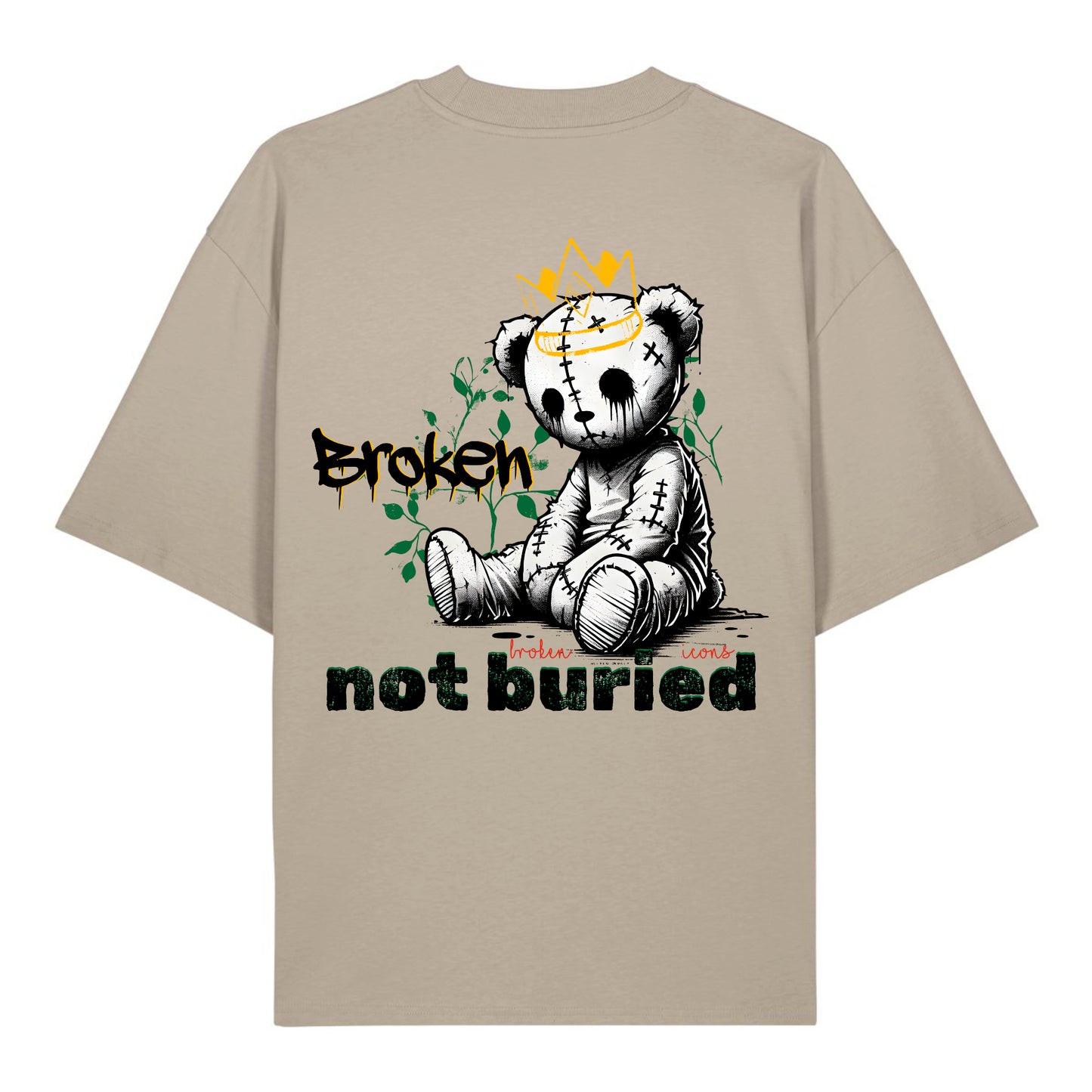 Broken - Organic Heavy Oversized Unisex Shirt Stone