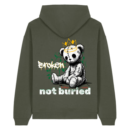 Broken - Organic Heavy Oversized Unisex Hoodie Khaki