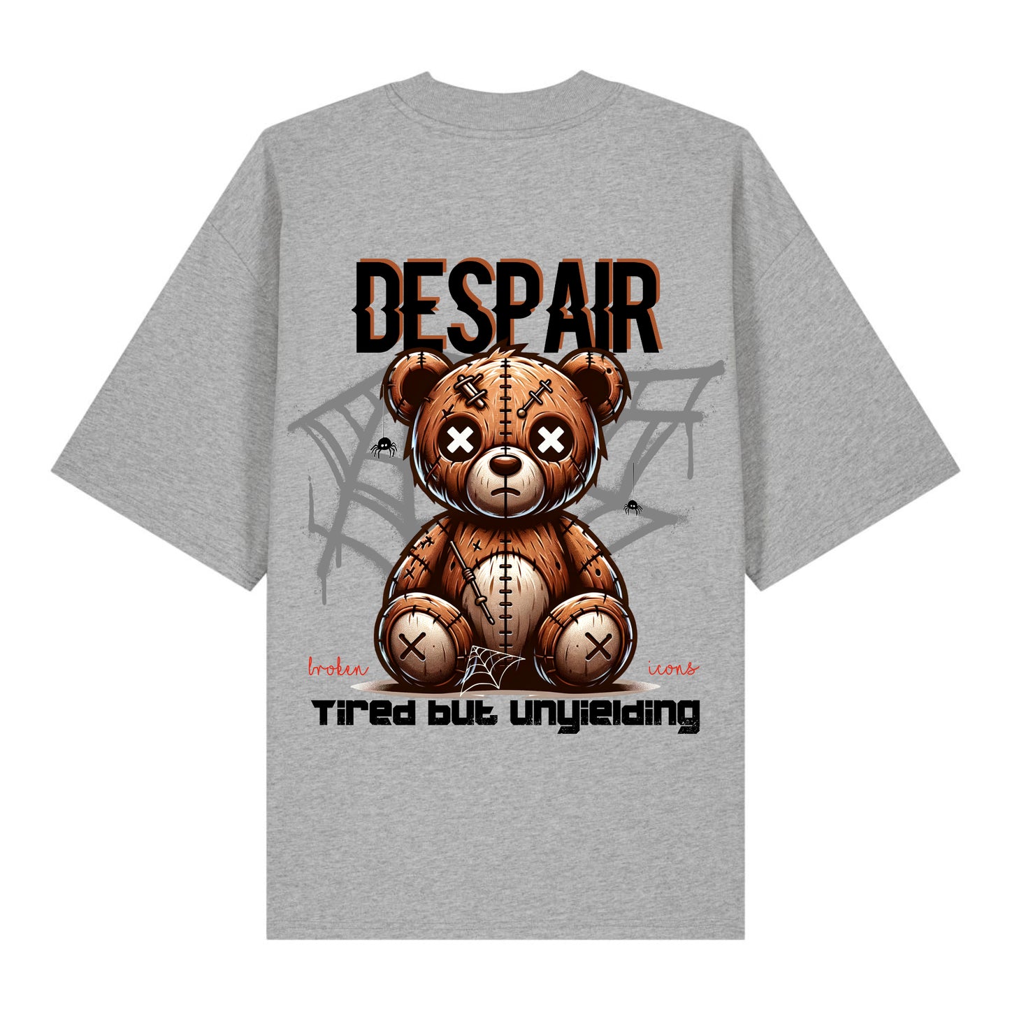 Despair - Organic Heavy Oversized Unisex Shirt Heather Grey