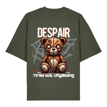 Despair - Organic Heavy Oversized Unisex Shirt Khaki