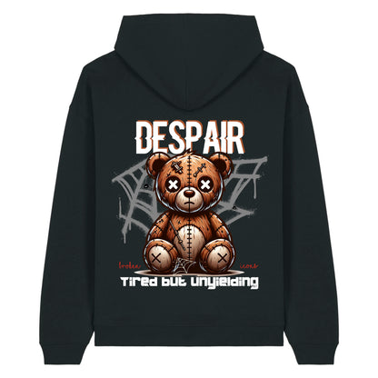 Despair - Organic Heavy Oversized Unisex Hoodie Black