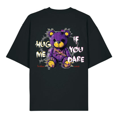 Hug Me - Organic Heavy Oversized Unisex Shirt Black