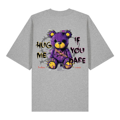 Hug Me - Organic Heavy Oversized Unisex Shirt Heather Grey