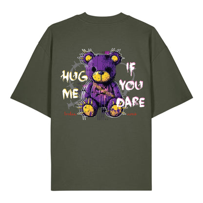 Hug Me - Organic Heavy Oversized Unisex Shirt Khaki