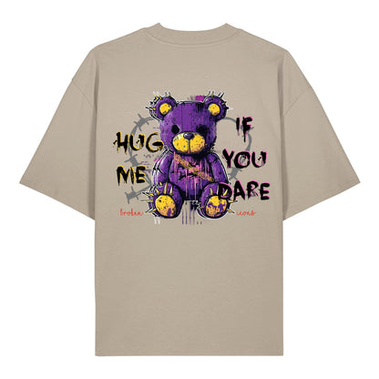 Hug Me - Organic Heavy Oversized Unisex Shirt Stone