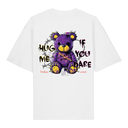 Hug Me - Organic Heavy Oversized Unisex Shirt White