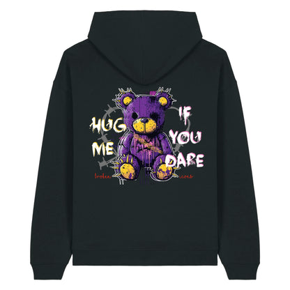 Hug Me - Organic Heavy Oversized Unisex Hoodie Black