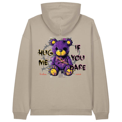 Hug Me - Organic Heavy Oversized Unisex Hoodie Stone