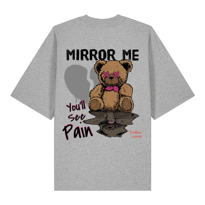 Mirror Me - Organic Heavy Oversized Unisex Shirt Heather Grey