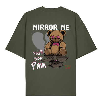 Mirror Me - Organic Heavy Oversized Unisex Shirt Khaki