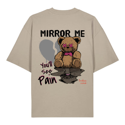Mirror Me - Organic Heavy Oversized Unisex Shirt Stone