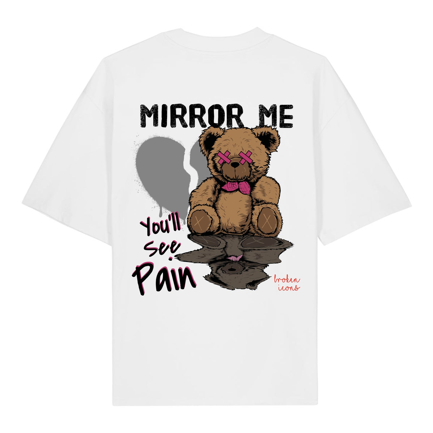 Mirror Me - Organic Heavy Oversized Unisex Shirt White