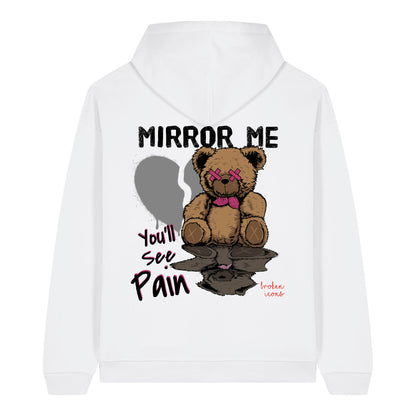 Mirror Me - Organic Heavy Oversized Unisex Hoodie White