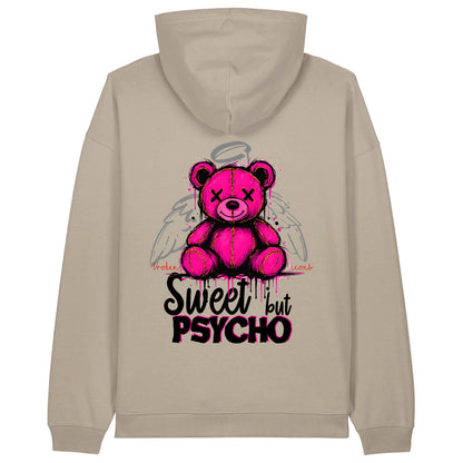 Sweet but Psycho - Organic Heavy Oversized Unisex Hoodie Stone