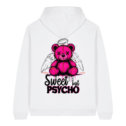 Sweet but Psycho - Organic Heavy Oversized Unisex Hoodie White