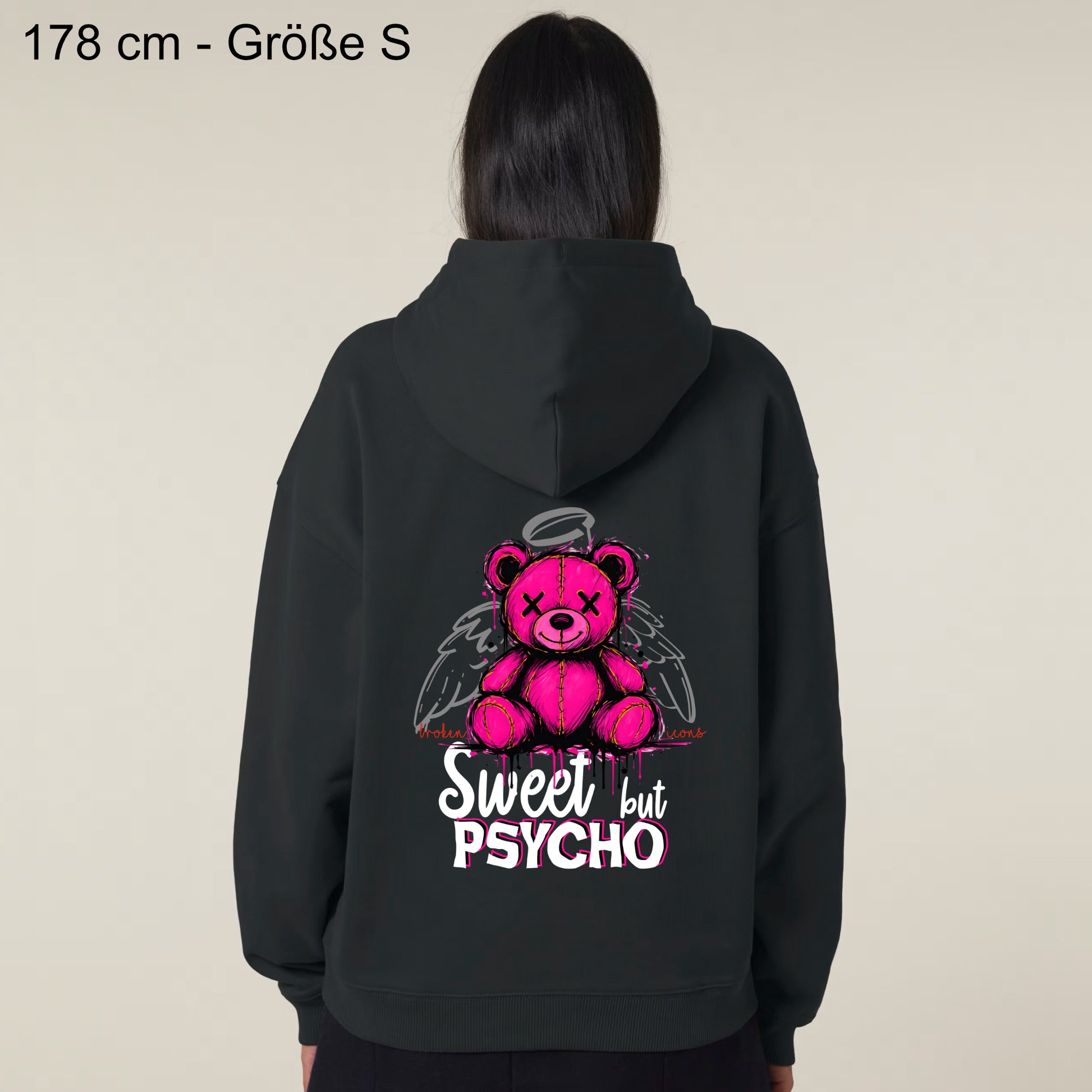 Sweet but Psycho - Organic Heavy Oversized Unisex Hoodie