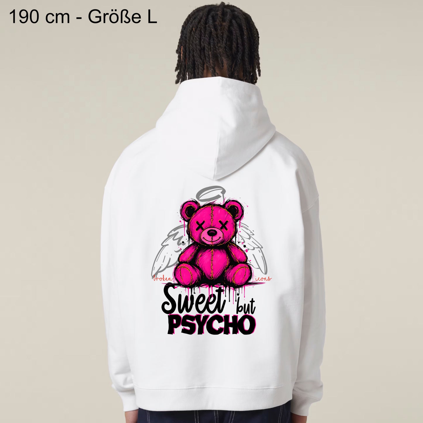 Sweet but Psycho - Organic Heavy Oversized Unisex Hoodie